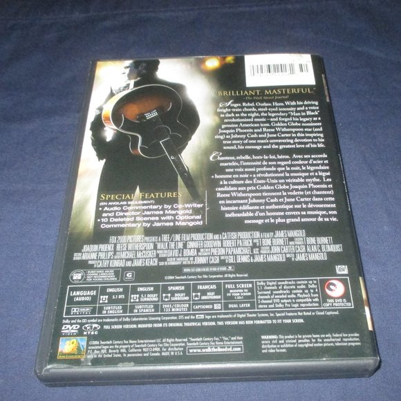 Walk the Line (DVD, 2006, Canadian Full Frame) w / slipcover - Picture 5 of 5